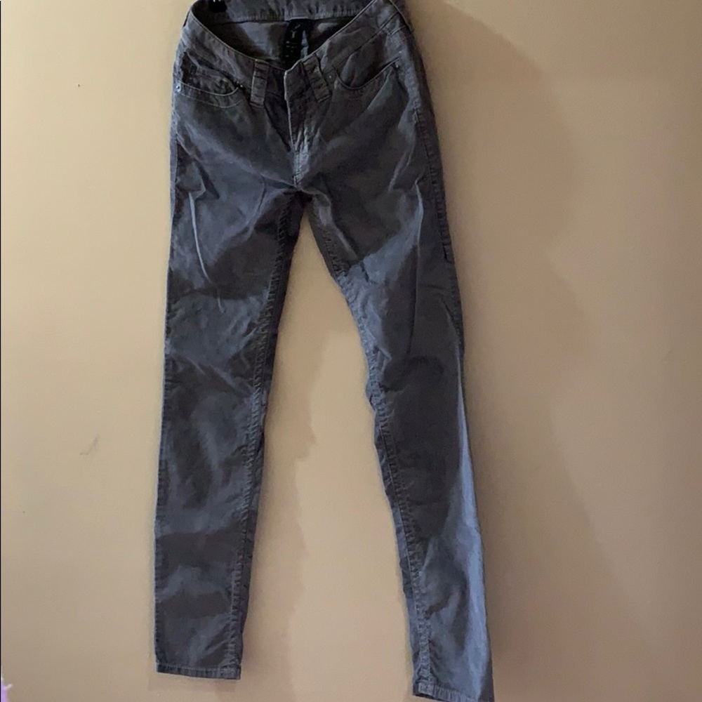 Used Corduroy Gray Jeans